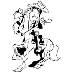 Dibujo para colorear: Lucky Luke (Dibujos animados) #25540 - Dibujos para Colorear e Imprimir Gratis