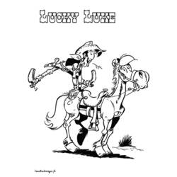 Dibujo para colorear: Lucky Luke (Dibujos animados) #25541 - Dibujos para Colorear e Imprimir Gratis