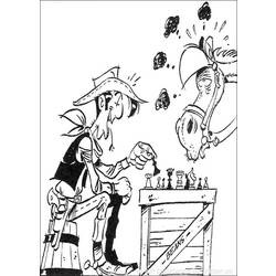 Dibujo para colorear: Lucky Luke (Dibujos animados) #25544 - Dibujos para Colorear e Imprimir Gratis