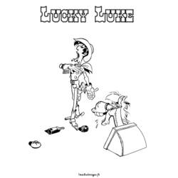 Dibujo para colorear: Lucky Luke (Dibujos animados) #25556 - Dibujos para Colorear e Imprimir Gratis