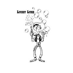 Dibujo para colorear: Lucky Luke (Dibujos animados) #25614 - Dibujos para Colorear e Imprimir Gratis