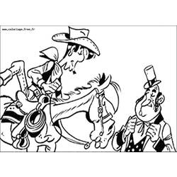 Dibujo para colorear: Lucky Luke (Dibujos animados) #25618 - Dibujos para Colorear e Imprimir Gratis