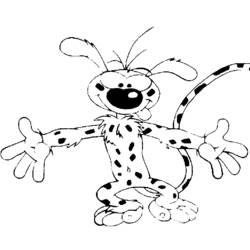 Dibujo para colorear: Marsupilami (Dibujos animados) #50085 - Dibujos para Colorear e Imprimir Gratis