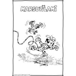 Dibujo para colorear: Marsupilami (Dibujos animados) #50111 - Dibujos para Colorear e Imprimir Gratis