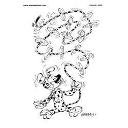 Dibujo para colorear: Marsupilami (Dibujos animados) #50116 - Dibujos para Colorear e Imprimir Gratis