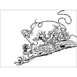 Dibujo para colorear: Marsupilami (Dibujos animados) #50158 - Dibujos para Colorear e Imprimir Gratis