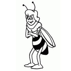 Dibujo para colorear: Maya the bee (Dibujos animados) #28218 - Dibujos para Colorear e Imprimir Gratis