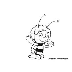 Dibujo para colorear: Maya the bee (Dibujos animados) #28221 - Dibujos para Colorear e Imprimir Gratis