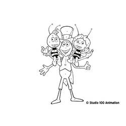 Dibujo para colorear: Maya the bee (Dibujos animados) #28274 - Dibujos para Colorear e Imprimir Gratis