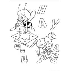 Dibujo para colorear: Maya the bee (Dibujos animados) #28333 - Dibujos para Colorear e Imprimir Gratis