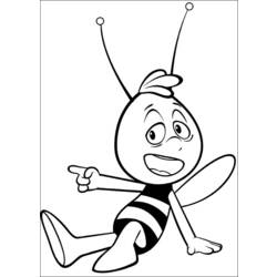 Dibujo para colorear: Maya the bee (Dibujos animados) #28336 - Dibujos para Colorear e Imprimir Gratis