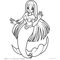 Dibujo para colorear: Mermaid Melody: Pichi Pichi Pitch (Dibujos animados) #53685 - Dibujos para Colorear e Imprimir Gratis