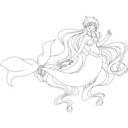 Dibujo para colorear: Mermaid Melody: Pichi Pichi Pitch (Dibujos animados) #53703 - Dibujos para Colorear e Imprimir Gratis