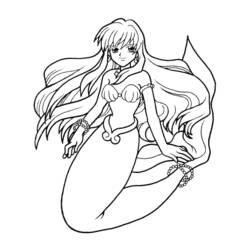 Dibujo para colorear: Mermaid Melody: Pichi Pichi Pitch (Dibujos animados) #53734 - Dibujos para Colorear e Imprimir Gratis