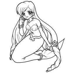Dibujo para colorear: Mermaid Melody: Pichi Pichi Pitch (Dibujos animados) #53751 - Dibujos para Colorear e Imprimir Gratis