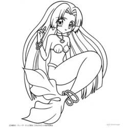 Dibujo para colorear: Mermaid Melody: Pichi Pichi Pitch (Dibujos animados) #53767 - Dibujos para Colorear e Imprimir Gratis