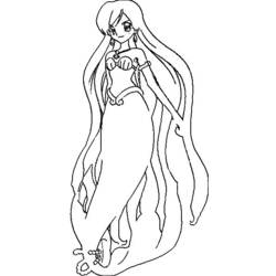 Dibujo para colorear: Mermaid Melody: Pichi Pichi Pitch (Dibujos animados) #53781 - Dibujos para Colorear e Imprimir Gratis