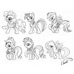 Dibujo para colorear: My Little Pony (Dibujos animados) #42178 - Dibujos para Colorear e Imprimir Gratis