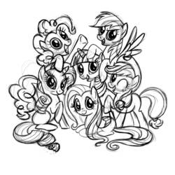 Dibujo para colorear: My Little Pony (Dibujos animados) #42192 - Dibujos para Colorear e Imprimir Gratis