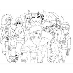 Dibujo para colorear: Naruto (Dibujos animados) #38087 - Dibujos para Colorear e Imprimir Gratis