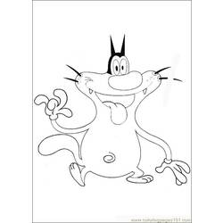 Dibujo para colorear: Oggy and the Cockroaches (Dibujos animados) #37850 - Dibujos para Colorear e Imprimir Gratis