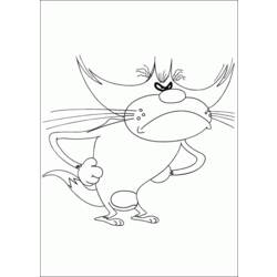 Dibujo para colorear: Oggy and the Cockroaches (Dibujos animados) #37854 - Dibujos para Colorear e Imprimir Gratis
