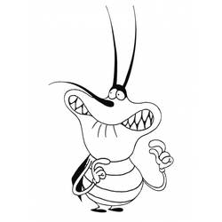 Dibujo para colorear: Oggy and the Cockroaches (Dibujos animados) #37872 - Dibujos para Colorear e Imprimir Gratis