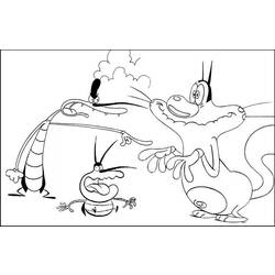 Dibujo para colorear: Oggy and the Cockroaches (Dibujos animados) #37873 - Dibujos para Colorear e Imprimir Gratis
