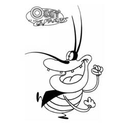 Dibujo para colorear: Oggy and the Cockroaches (Dibujos animados) #37875 - Dibujos para Colorear e Imprimir Gratis