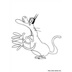 Dibujo para colorear: Oggy and the Cockroaches (Dibujos animados) #37879 - Dibujos para Colorear e Imprimir Gratis