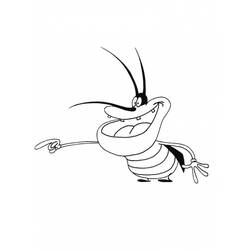 Dibujo para colorear: Oggy and the Cockroaches (Dibujos animados) #37890 - Dibujos para Colorear e Imprimir Gratis