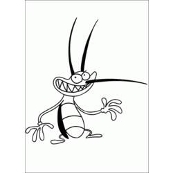 Dibujo para colorear: Oggy and the Cockroaches (Dibujos animados) #37893 - Dibujos para Colorear e Imprimir Gratis