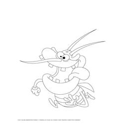 Dibujo para colorear: Oggy and the Cockroaches (Dibujos animados) #37898 - Dibujos para Colorear e Imprimir Gratis