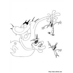 Dibujo para colorear: Oggy and the Cockroaches (Dibujos animados) #37913 - Dibujos para Colorear e Imprimir Gratis