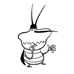 Dibujo para colorear: Oggy and the Cockroaches (Dibujos animados) #37924 - Dibujos para Colorear e Imprimir Gratis