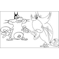 Dibujo para colorear: Oggy and the Cockroaches (Dibujos animados) #37933 - Dibujos para Colorear e Imprimir Gratis