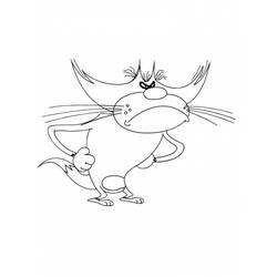Dibujo para colorear: Oggy and the Cockroaches (Dibujos animados) #37945 - Dibujos para Colorear e Imprimir Gratis