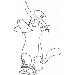 Dibujo para colorear: Oggy and the Cockroaches (Dibujos animados) #37951 - Dibujos para Colorear e Imprimir Gratis