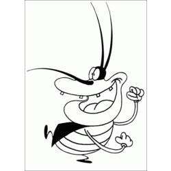Dibujo para colorear: Oggy and the Cockroaches (Dibujos animados) #37974 - Dibujos para Colorear e Imprimir Gratis