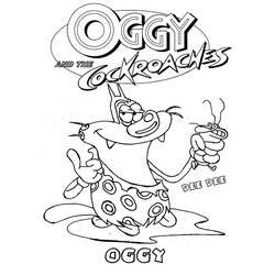 Dibujo para colorear: Oggy and the Cockroaches (Dibujos animados) #37991 - Dibujos para Colorear e Imprimir Gratis