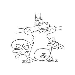 Dibujo para colorear: Oggy and the Cockroaches (Dibujos animados) #37997 - Dibujos para Colorear e Imprimir Gratis