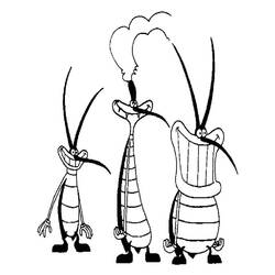 Dibujo para colorear: Oggy and the Cockroaches (Dibujos animados) #38017 - Dibujos para Colorear e Imprimir Gratis