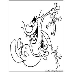 Dibujo para colorear: Oggy and the Cockroaches (Dibujos animados) #38021 - Dibujos para Colorear e Imprimir Gratis