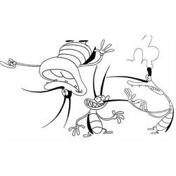 Dibujo para colorear: Oggy and the Cockroaches (Dibujos animados) #38024 - Dibujos para Colorear e Imprimir Gratis