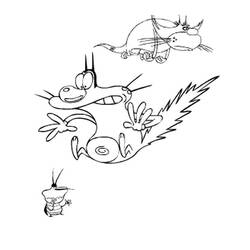Dibujo para colorear: Oggy and the Cockroaches (Dibujos animados) #38034 - Dibujos para Colorear e Imprimir Gratis