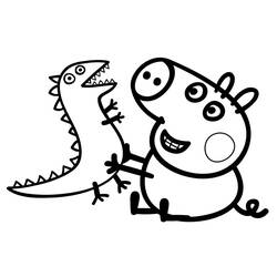 Dibujo para colorear: Peppa Pig (Dibujos animados) #43906 - Dibujos para Colorear e Imprimir Gratis