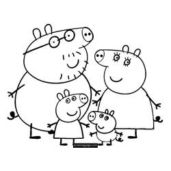 Dibujo para colorear: Peppa Pig (Dibujos animados) #43907 - Dibujos para Colorear e Imprimir Gratis