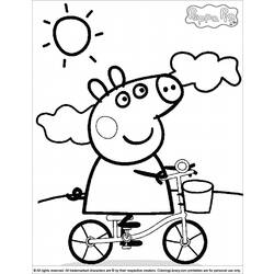 Dibujo para colorear: Peppa Pig (Dibujos animados) #43910 - Dibujos para Colorear e Imprimir Gratis