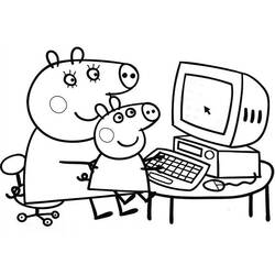 Dibujo para colorear: Peppa Pig (Dibujos animados) #43922 - Dibujos para Colorear e Imprimir Gratis
