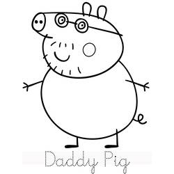 Dibujo para colorear: Peppa Pig (Dibujos animados) #43928 - Dibujos para Colorear e Imprimir Gratis